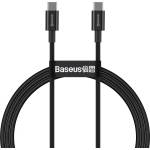 Baseus - Кабел за данни Superior Series (CATYS-B01) - Type-C към Type-C, 100W, 1m - Черен