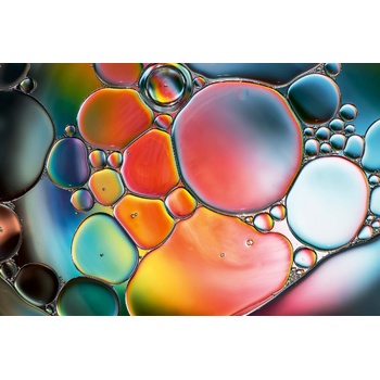 DIMEX ART s. r. o Флизелинов фототапет абстрактни мехурчета 375 x 250 см