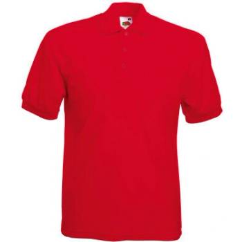 Image 1 of Fruit Of The Loom Тениска с яка ЧЕРВЕНА