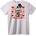 NOONEBRAND Тениска Donald Duck за Свети Валентин - 2XL, Black