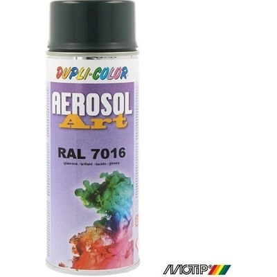 MOTIP DUPLI-COLOR AEROSOL ART nitro-kombi laková barva ve spreji RAL 7016 - antracitová šedá 400 ml mat