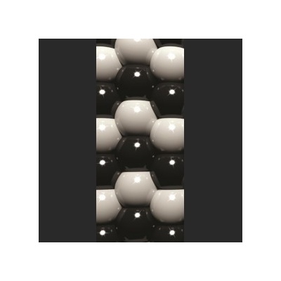 Preinterier Fototapeta - DV0210 - čiernobiele guľvôčky Samolep. fólia - 91cm x 211cm