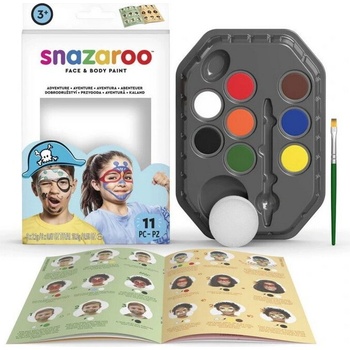 Farby na tvár tiger zebra a pirát