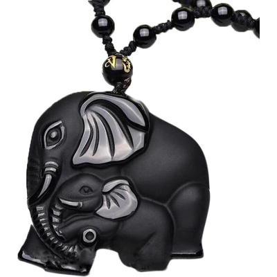 BudNej amulet láska na celý život z obsidiánu MN6008