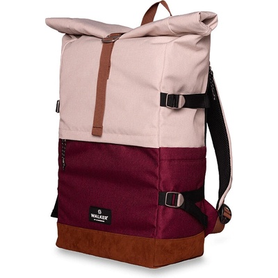 Walker Batoh Roll-up Two Popcorn/Maroon, béžová/vínová 30 l