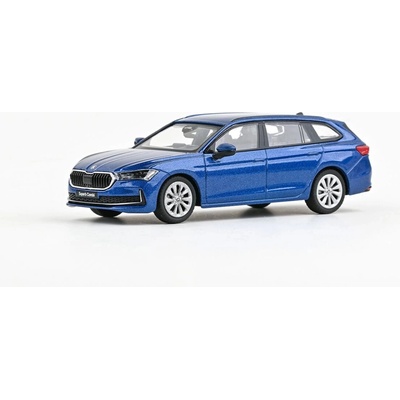 Abrex Škoda Superb IV Combi 2023 Modrá kobaltová metalíza 1:43