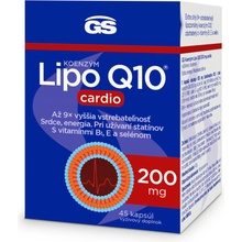 GS Koenzým Lipo Q10 200 mg cardio 45 kapsúl