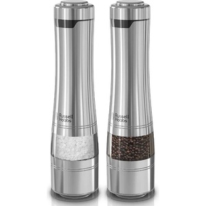 Russell Hobbs Електрически мелнички за сол и пипер Russell Hobbs Classics 23460-56, Керамичен механизъм, LED, Инокс (9RH2346056) - topmarket