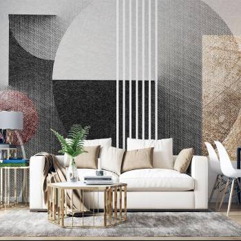 Image 1 of Art gift Фототапет - Сиви елементи