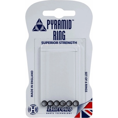 Kroužky Harrows Pyramid Rings černé