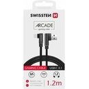 Swissten 71528000 USB USB-C, 1,2m, černý