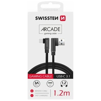 Swissten 71528000 USB USB-C, 1,2m, černý