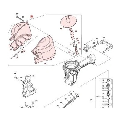MAKITA 135820-4 zásobník AN935H
