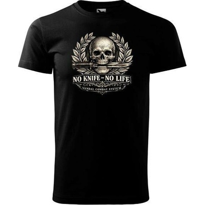 NO KNIFE - NO LIFE 2, BARVA: OLIVOVÁ, VELIKOST: L