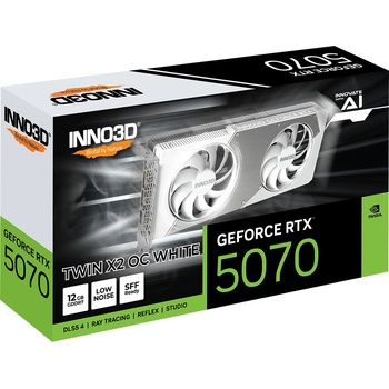 Inno3D GeForce RTX 5070 Twin X2 OC WHITE 12GB GDDR7 192bit (N50702-12D7X-195064W)