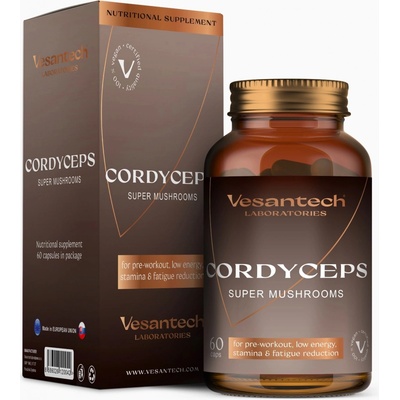 Vesantech Laboratories Cordyceps super mushrooms 60 kapslí
