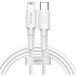 Baseus MFI сертифициран USB-C към Lightning кабел за Apple устройства с Lightning порт (180 см) - Baseus BMX Mini USB-C to Lightning Cable PD 18W (CATLSW-B02) (бял) (CATLSW-B02)