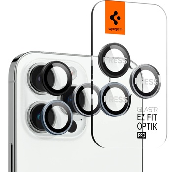 Spigen Комплект 6 стъклени протектора за камера Spigen Optik EZ FIT, Съвместими с iPhone 14 Pro / 14 Pro Max Zero One (AGL06159)