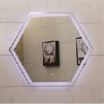 Inter Ceramic Огледало за баня с вградено LED осветление Milano, 80 см, нагревател
