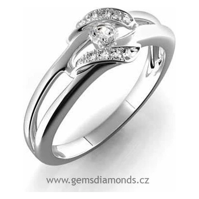 Gems prsten s diamantem Julie bílé zlato PZB 386-0151