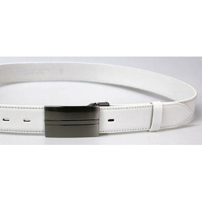 Penny Belts kožený opasek 35-020-8PS-00 bílý