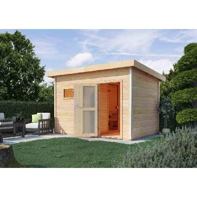 LANIT PLAST fínska sauna KARIBU SKROLLAN 2 (86291) s predsieňou LG1929 – cena za ks