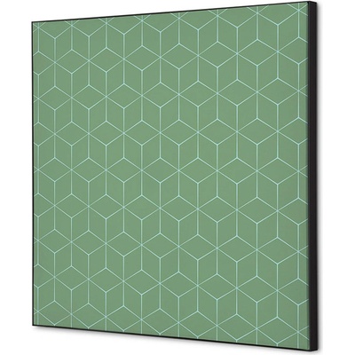 Jansen Display Textilní dekorace na zeď 40 x 40 Hexagon zelená, 400 x 400 mm