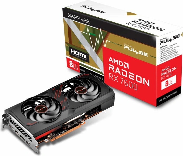 SAPPHIRE PULSE AMD Radeon RX 7600 8GB (11324-01-20G)
