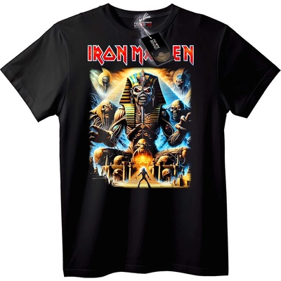 NOONEBRAND Тениска Iron Maiden египетски фараон - 6XL, White