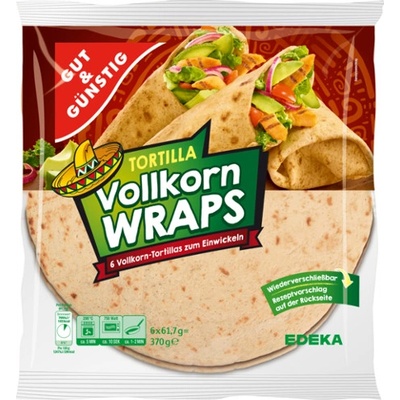 G&G celozrnné tortilové wrapy 370 g – Zboží Dáma