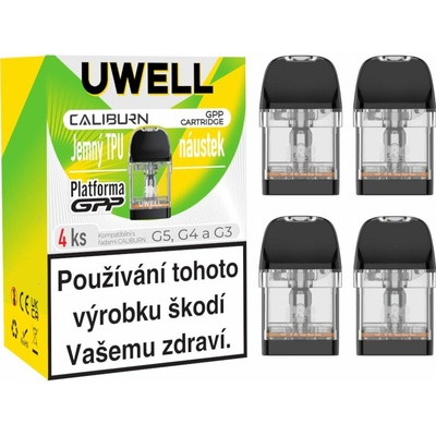 Uwell Caliburn GPP cartridge 2ml 0,6ohm 4Pack