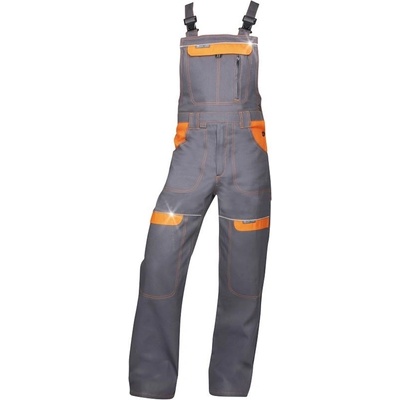 Ardon H8408 cool trend Pracovné nohavice s trakmi sivá oranžová
