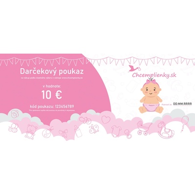 Elektronický darčekový poukaz v hodnote 10 € Druh: Holka