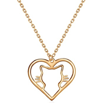 SAVICKI Огърлица с цветя на Савицки: злато