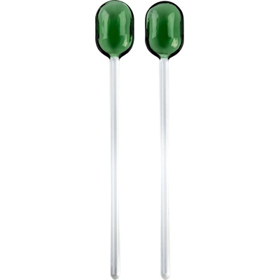 Muurla Лъжици за салати Muurla стъкло зелени 2 бр (991-002-01)