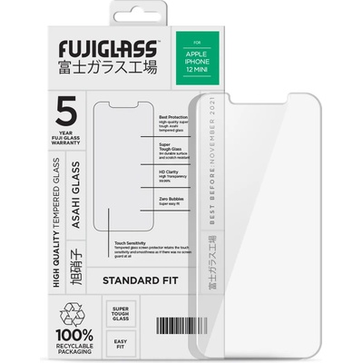Fujifilm Стъклен Протектор за iPhone 12/Pro, Fuji Fit Glass 2.5D, Прозрачен (FJSP00121)