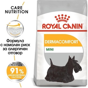 Royal Canin Mini Dermacomfort - суха храна за кучета с кожни раздразнения 3 kg - Zoopartners