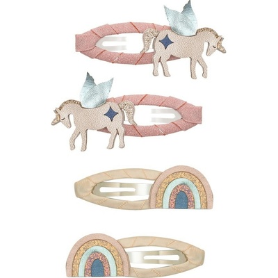 MIMI & LULA Sponky do vlasov Unicorn/Rainbow set 4 ks