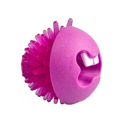 Rogz Fred Pink - Играчка за кучета с дупка за поставяне на лакомства - 6.4 см розова