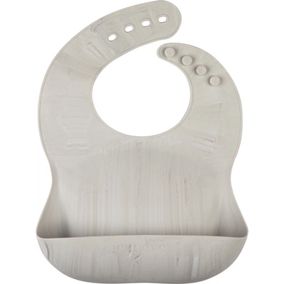 Eeveve Bib Sillicone Marble Cloudy Gray