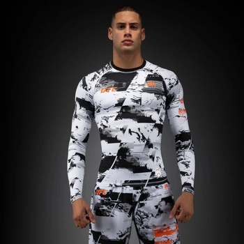 Image 1 of UFC, VENUM Рашгард UFC Zenith by Venum Authentic Fight Week Men's White Performance Long Sleeve Rashguard - L