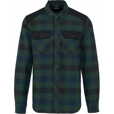 Kariban košile WK 520 forest green/navy/black