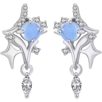 Silenti Jewelry Сребърни обеци "Небесен лазур