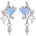 Silenti Jewelry Сребърни обеци "Небесен лазур