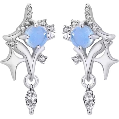 Silenti Jewelry Сребърни обеци "Небесен лазур