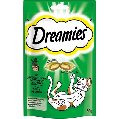 Dreamies snack pre mačky mačacia mäta 2 x 60 g