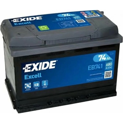 Exide Excell 74Ah 680A left+ (EB741)