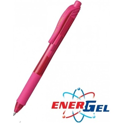 Pentel Автоматичен ролер Pentel Energel BL107, розов цвят на писане, дебелина на линията 0.7 mm, гел, розов, цената е за 1бр. (продава се в опаковка от 12бр. ) (OK26790)