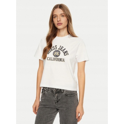 Guess Jeans Bavlnené tričko dámske W5RI43 K8HM0 W5RI43.K8HM0 biela