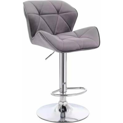LuxuryForm Design Milano Velur na striebornom tanieri tmavo šedá